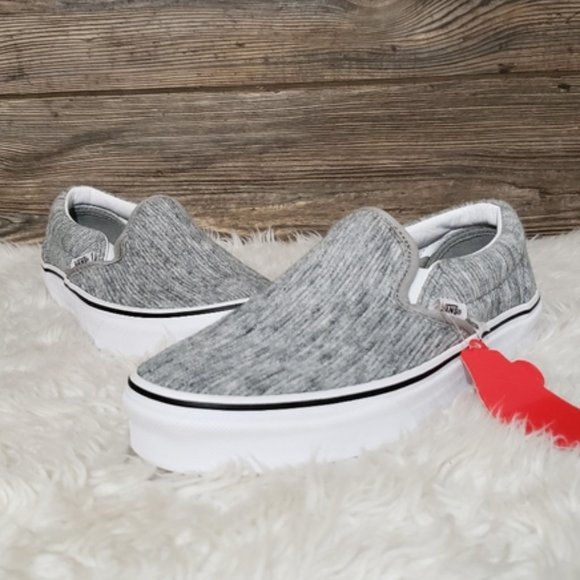 vans rib knit slip on